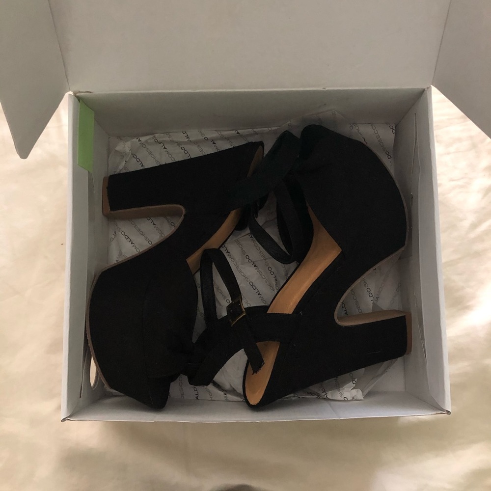 ALDO MENGARELLI Chunky Heels Black